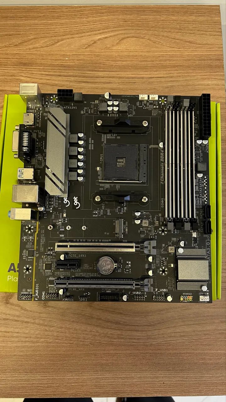 Placa-Mãe A520 M2 AM4 DDR4 até 128GB - Foto 2