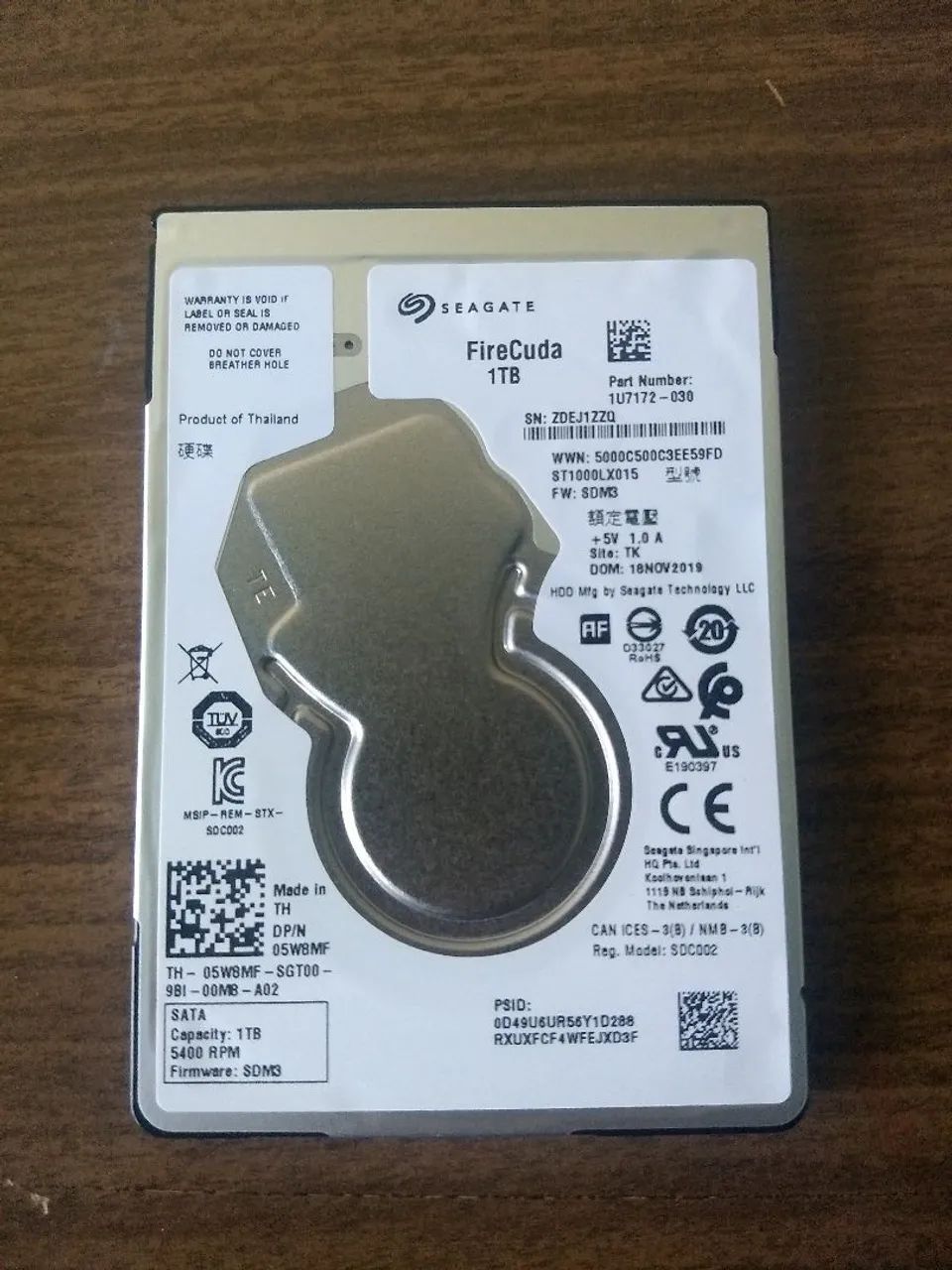 HD Seagate Firecuda 1 TB - PS4, Xbox, One