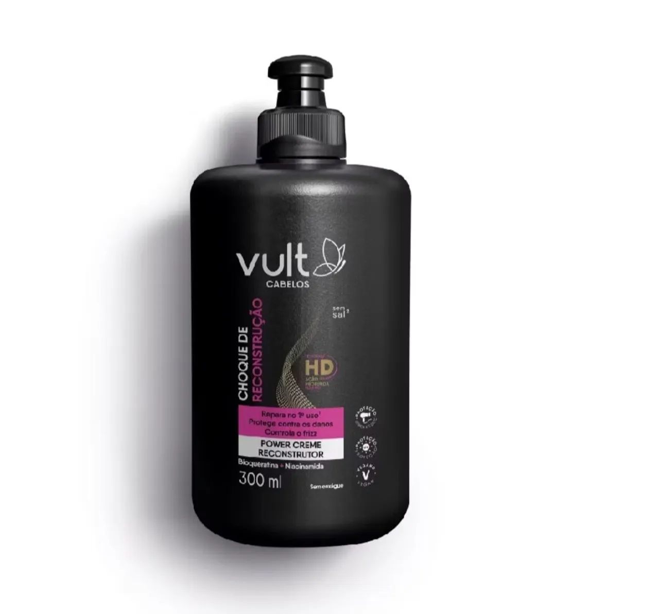 creme choque de reconstrução vult cabelos 300ml