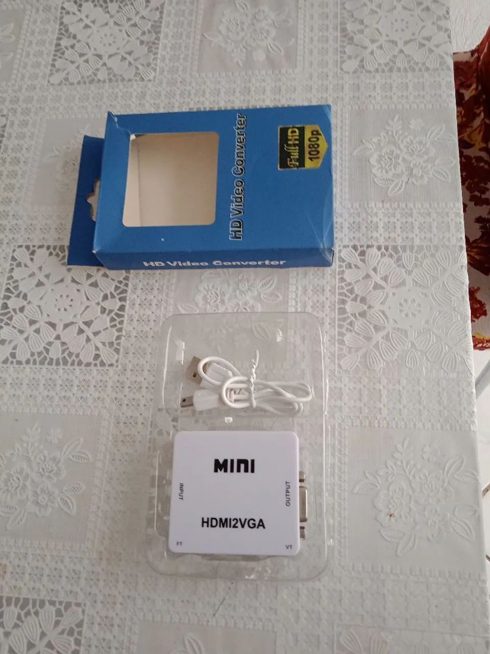 HD vídeo conversor mini HDMI2VGA - Foto 2