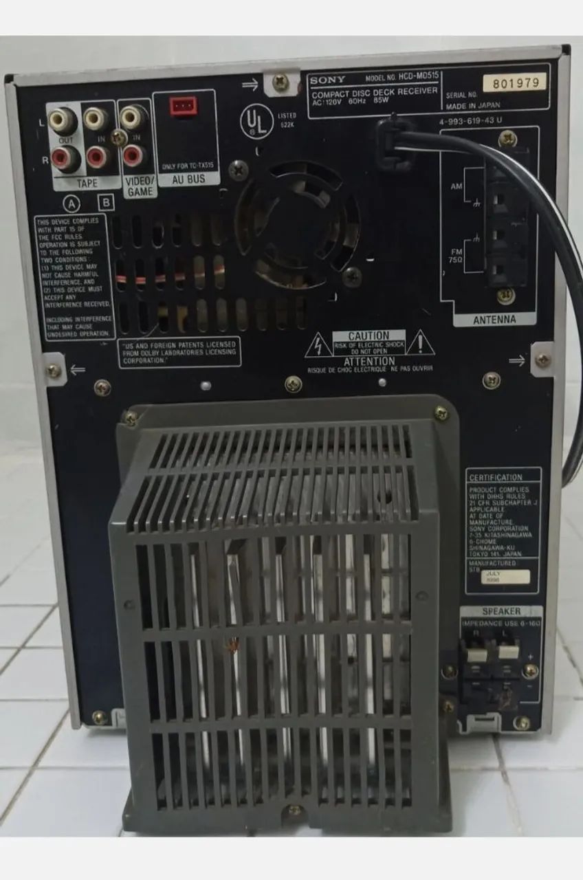 Som SONY MICRO SYSTEM MD 515 - Foto 4