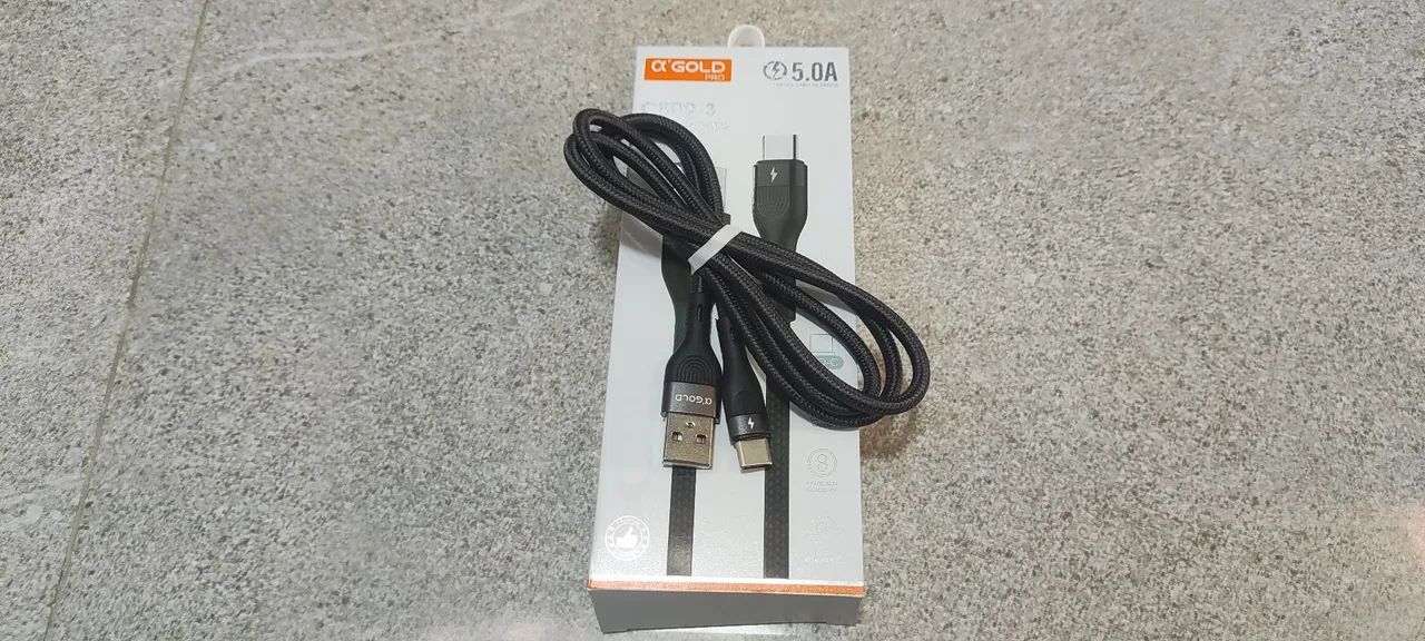 Cabo USB para tipo c 5.0A - transferência  - Foto 3