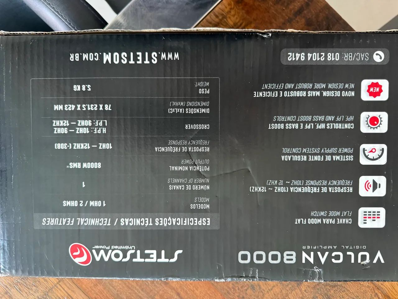 Modulo Stetsom Vulcan 8000 - 8.000rm 1 ohm - Foto 3