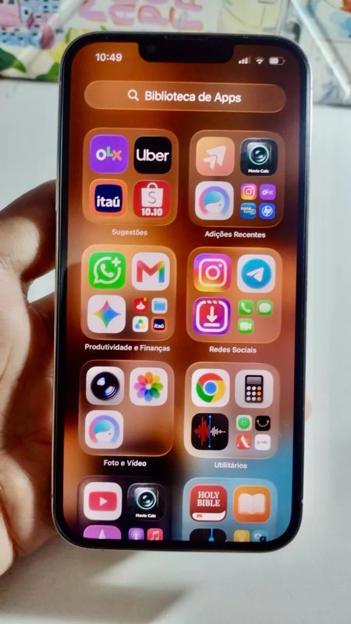 iPhone 13 Pro Silver 128GB COM CAIXA E NOTA FISCAL - Foto 5