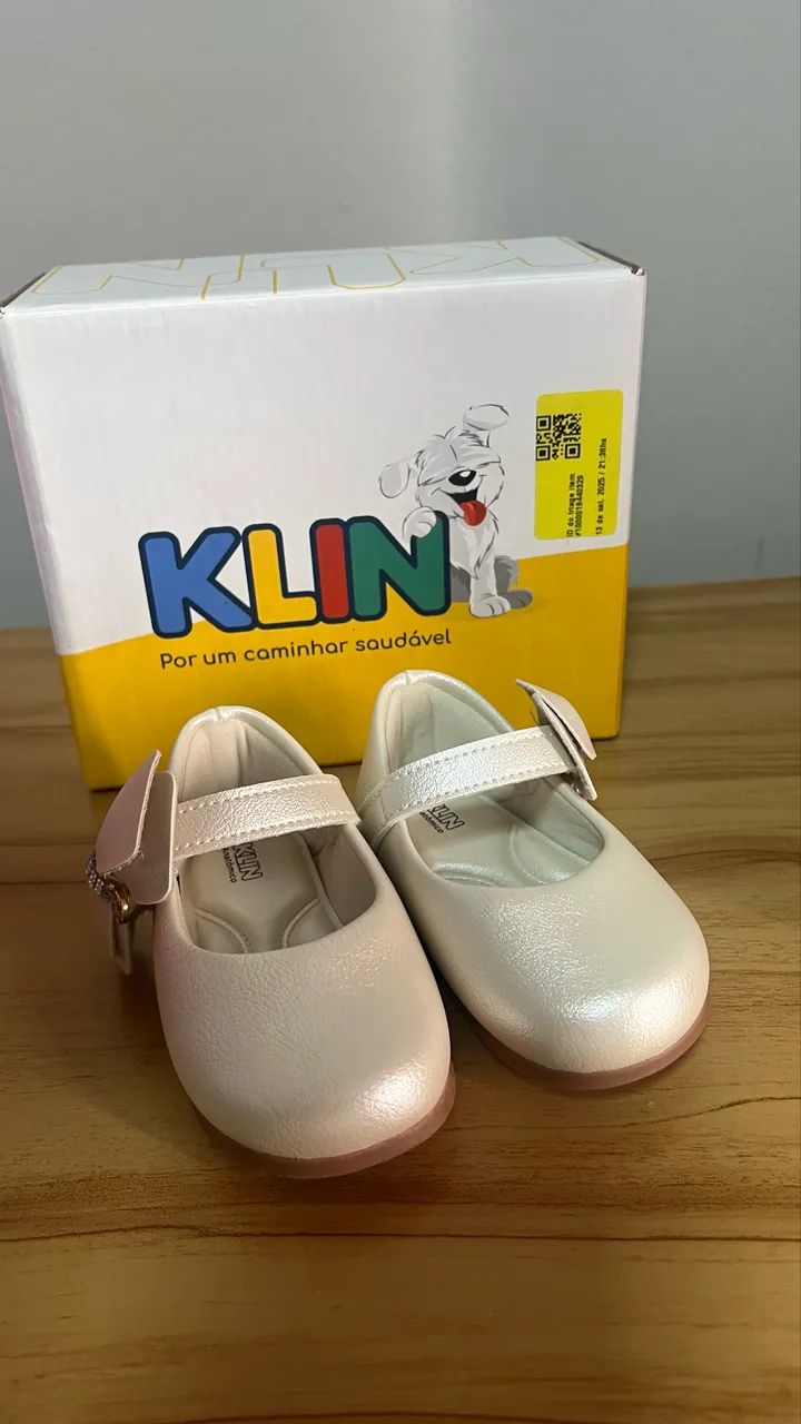 Sapatilha infantil Klin - NOVA com caixa