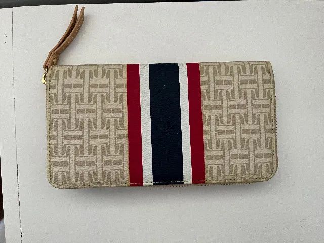 Carteira Wallet Tommy Hilfiger Bege Nunca Usada - Foto 4