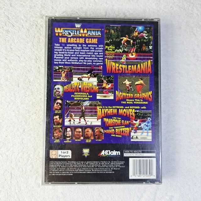 Wrestlemania The Arcade Game Longbox Original Americano Ps1. Playstation 1 - Foto 2
