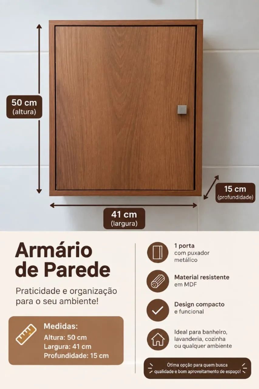 Armário de banheiro - MDF
