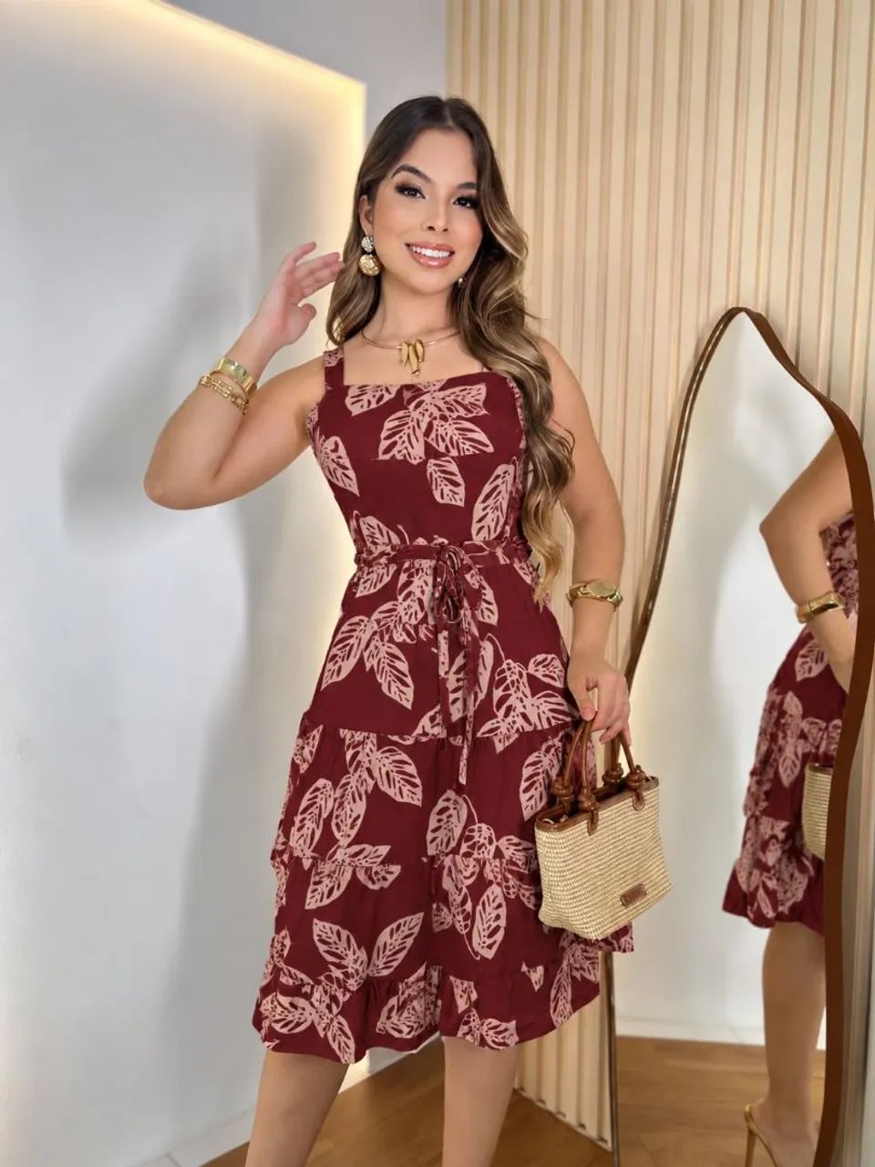 Kit 2 peças vestido curto Lua várias estampas disponíveis - Foto 2