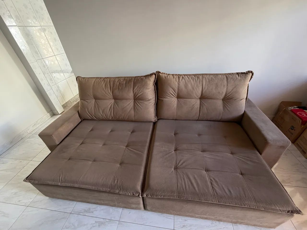 Sofá Retrátil - Sofá Cama Mola Ensacada 