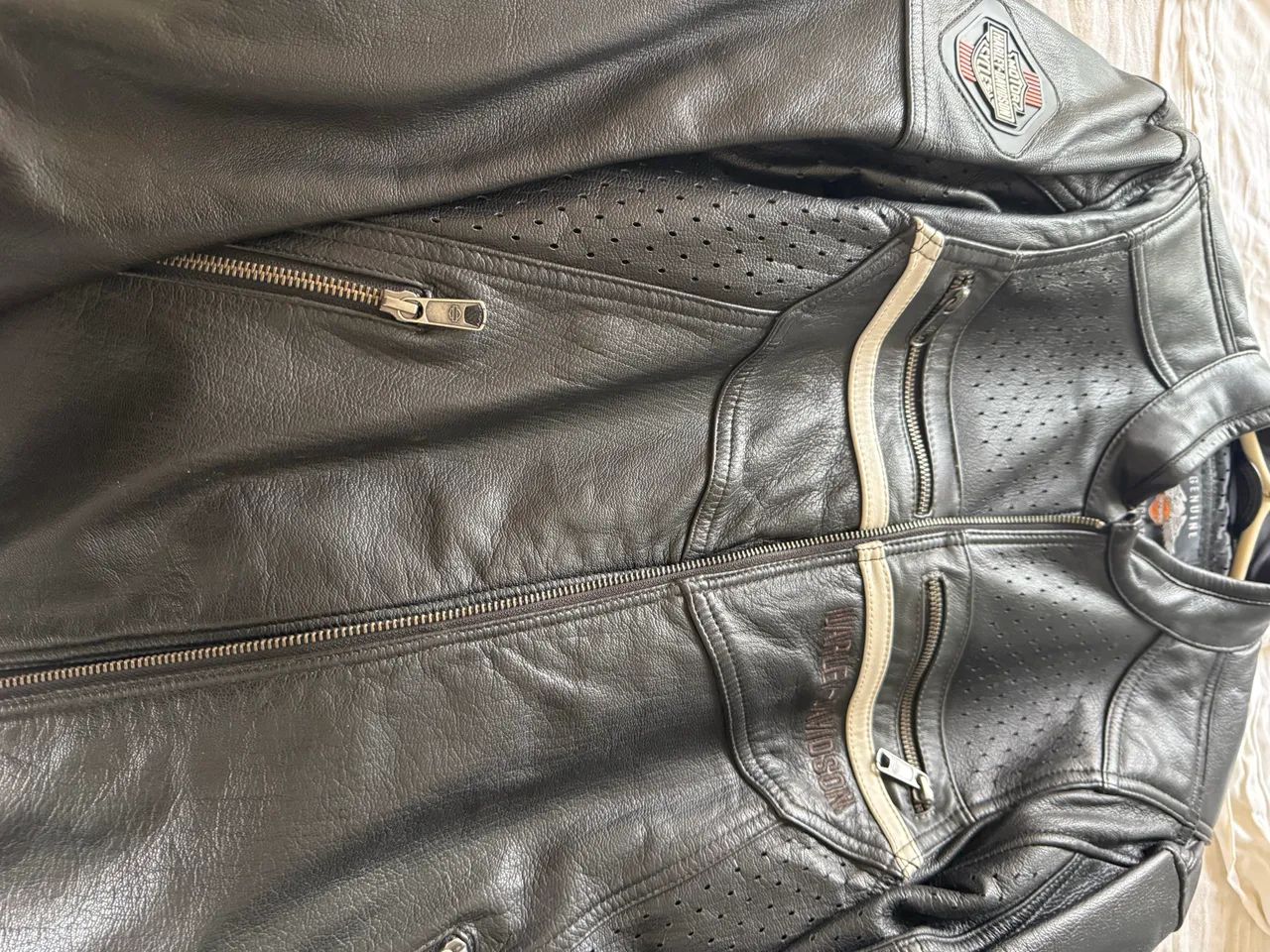 Jaqueta Harley Davidson HD couro legítimo original  - Foto 3