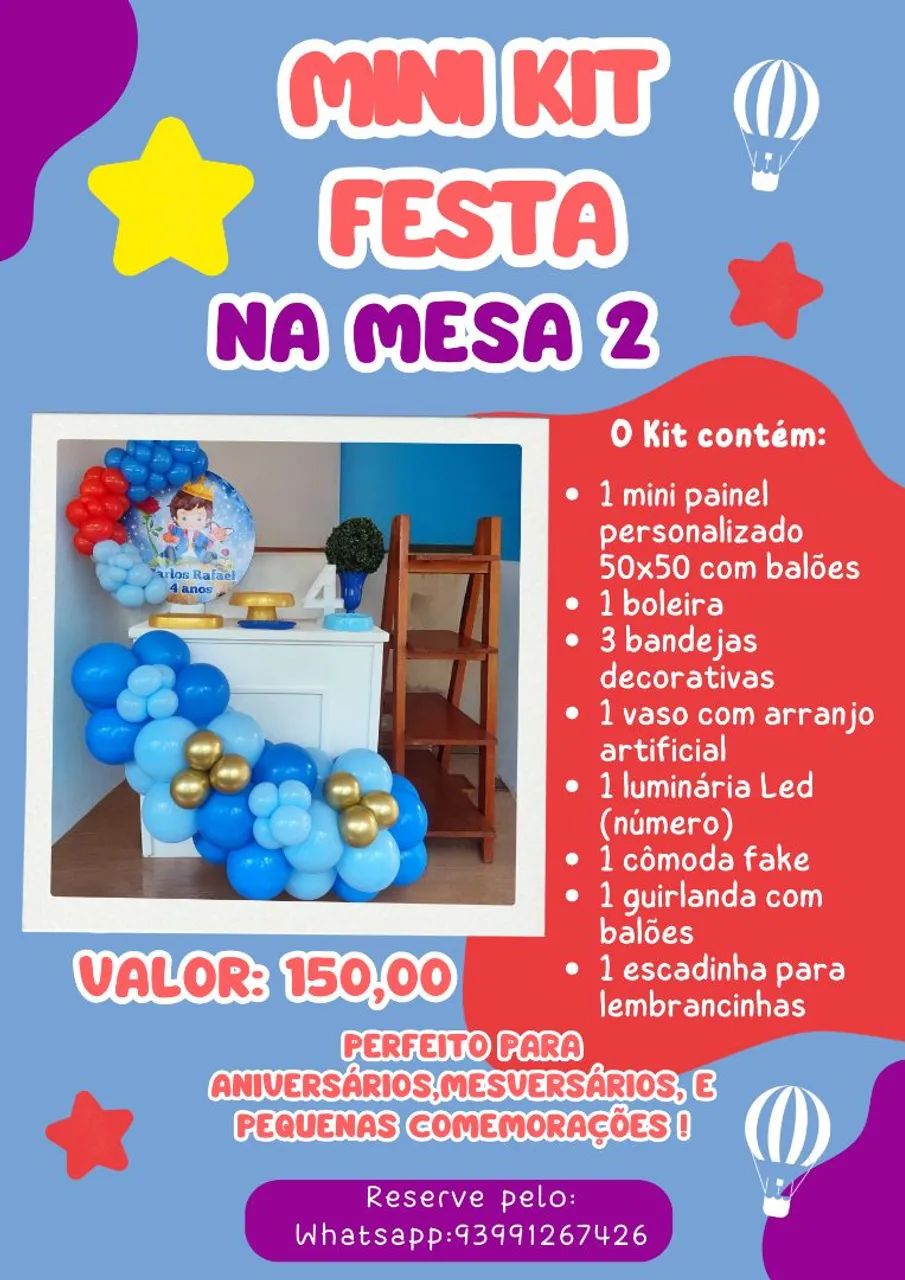 Mini Kit Festa na Mesa - Foto 2