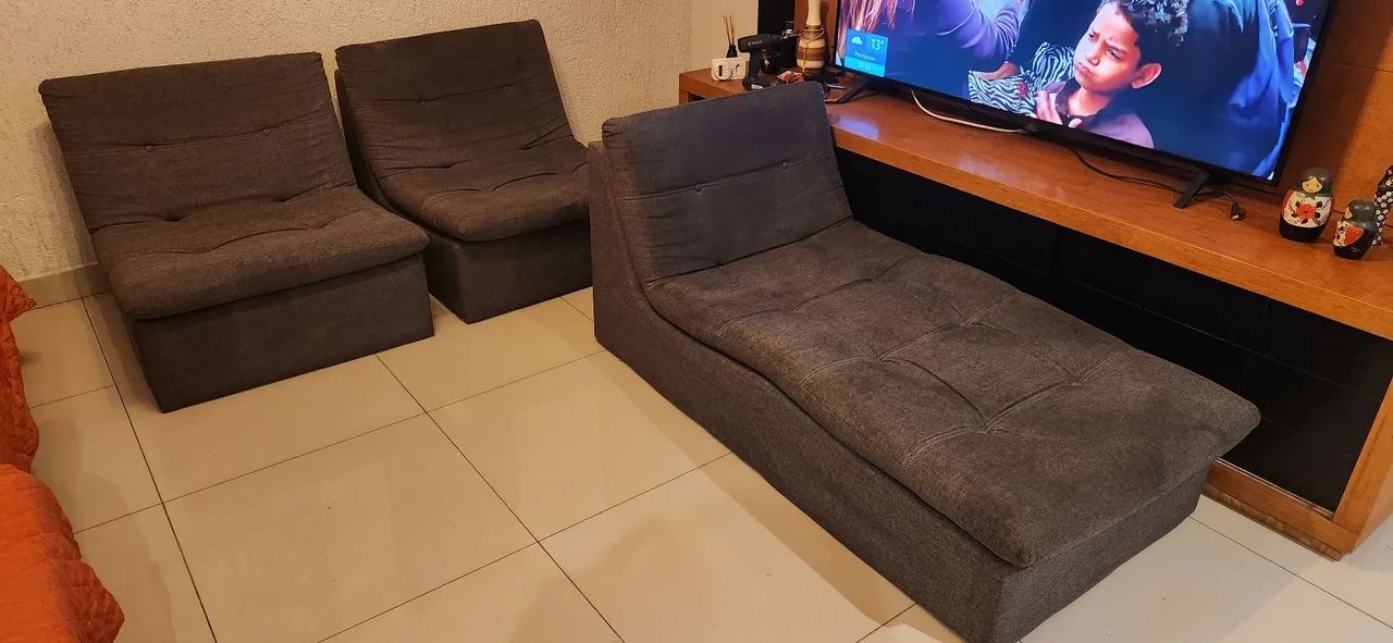 Vendo lindo jogo de sofá em modulos da tok stok! - Foto 5