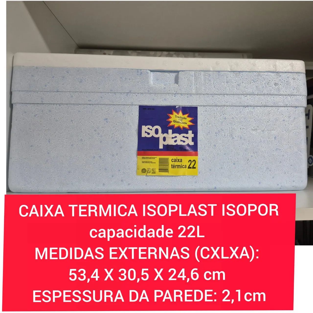 Caixa de Isopor 