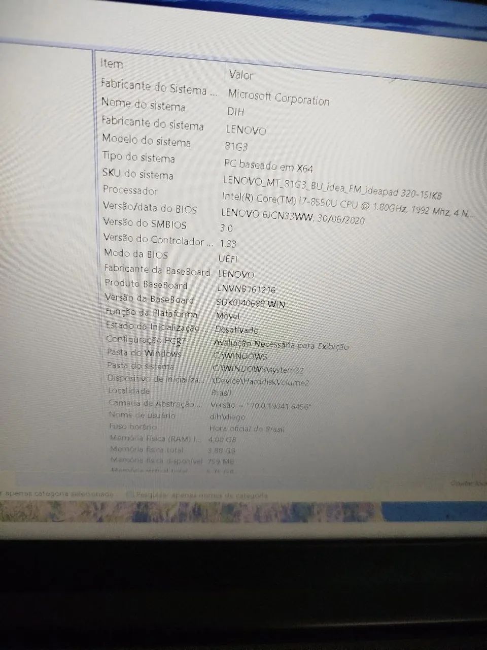  Notebook Lenovo IdeaPad 320-15IKB - Intel Core i7 (8ª Gen) - Foto 2