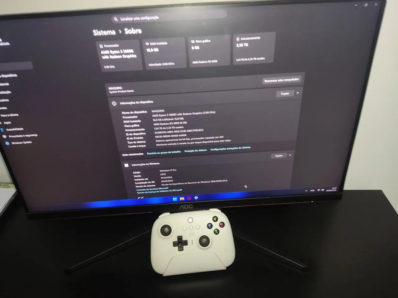 Setup completo Pc gamer Ryzen - Foto 4
