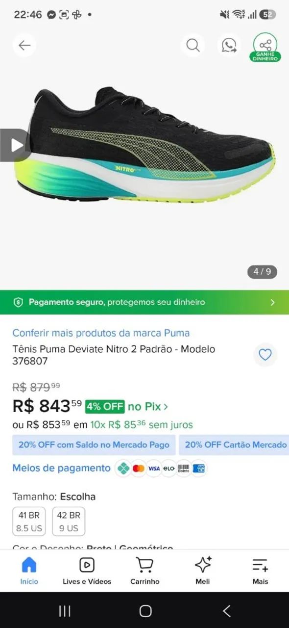 Vendo puma usado 2 vezes  - Foto 5