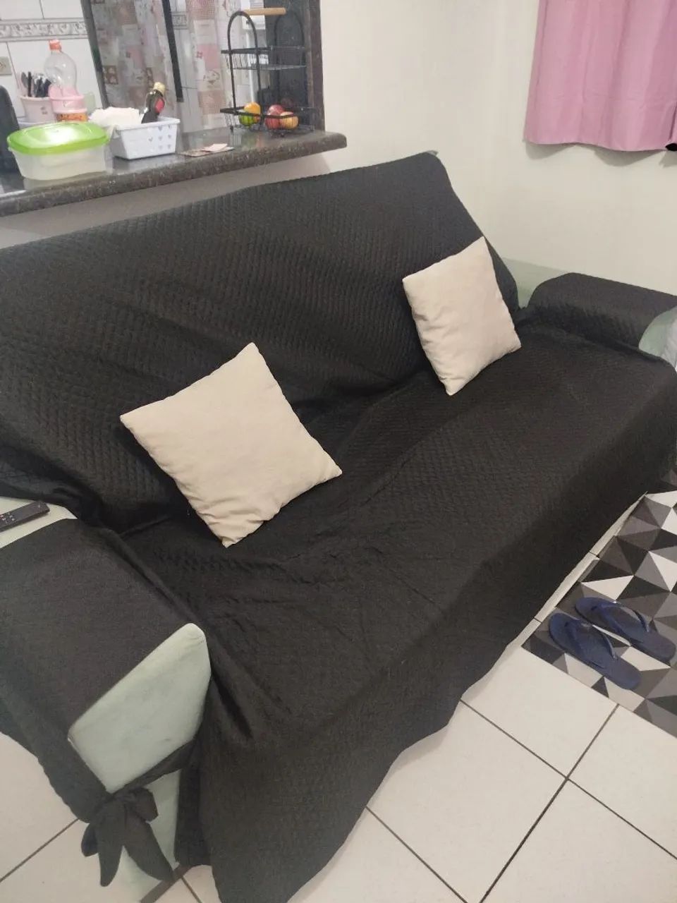 Sofá Cama 4 lugares + Capa