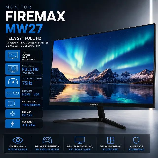 Monitor Firemax 27 Full HD - Até 6x Sem Juros - Foto 2