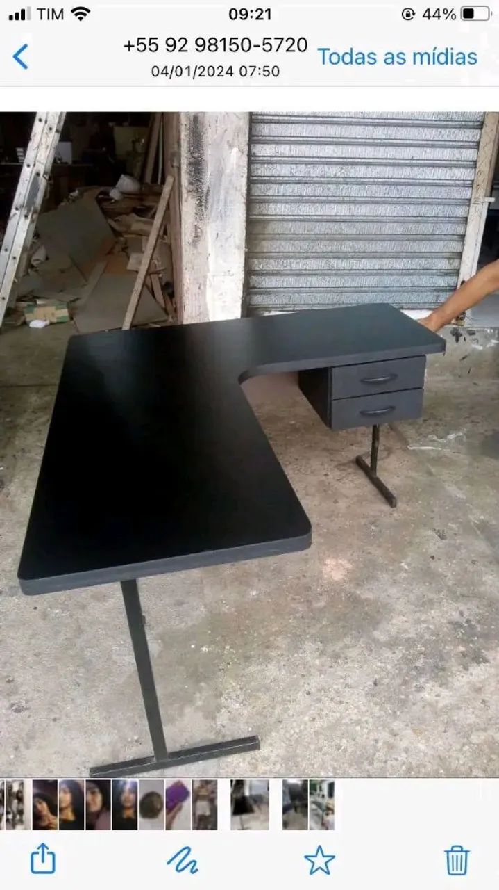 Mesa modelo em L - Foto 4