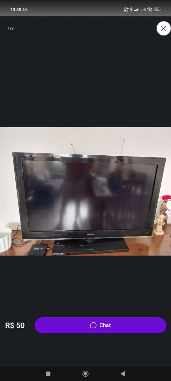 Televisão 43 polegadas sem controle 