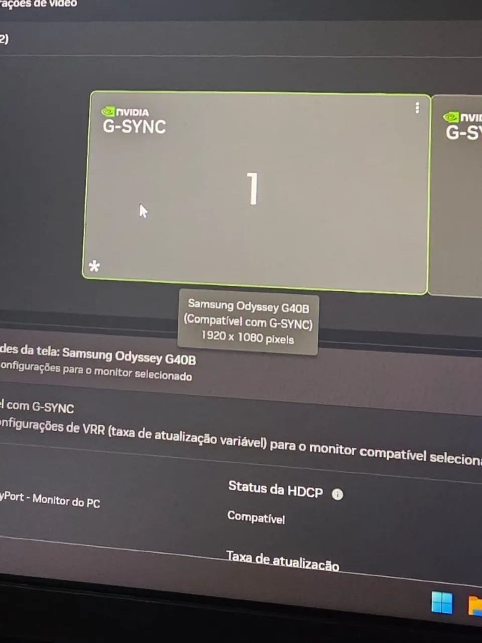Monitor Samsung Odyssey G40B - 240Hz - G-Sync - Foto 4