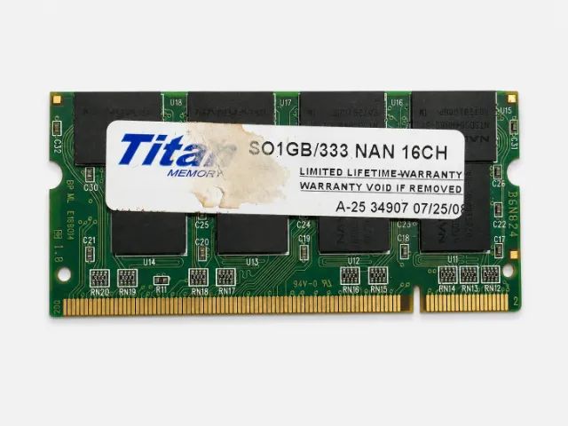 Memória RAM DDR2 de 1GB para notebook antigo, compatível com DDR2 SO-DIMM 667 MHz
