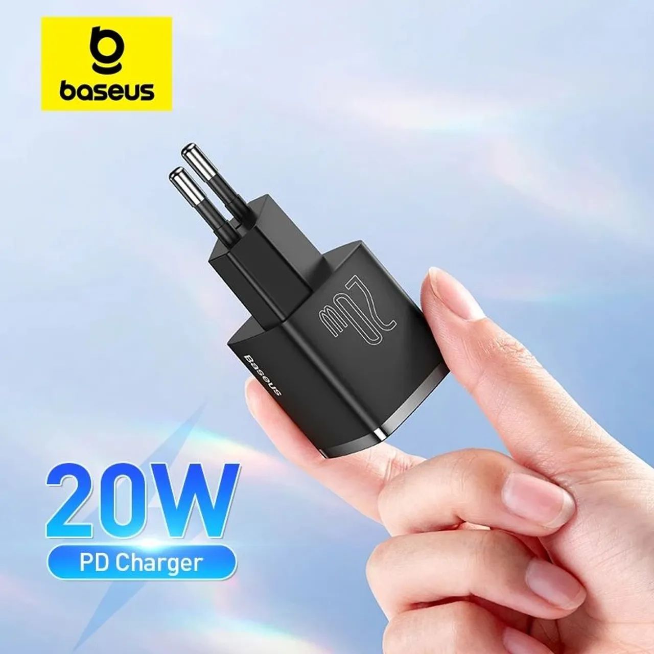 Carregador Mini 20w Baseus Turbo USB-C - Foto 3