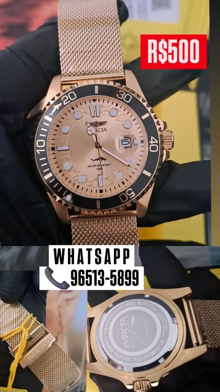 Relógio INVICTA ORIGINAL MODELO PRO DIVER COM PULSEIRA DE IMÃ - Foto 2