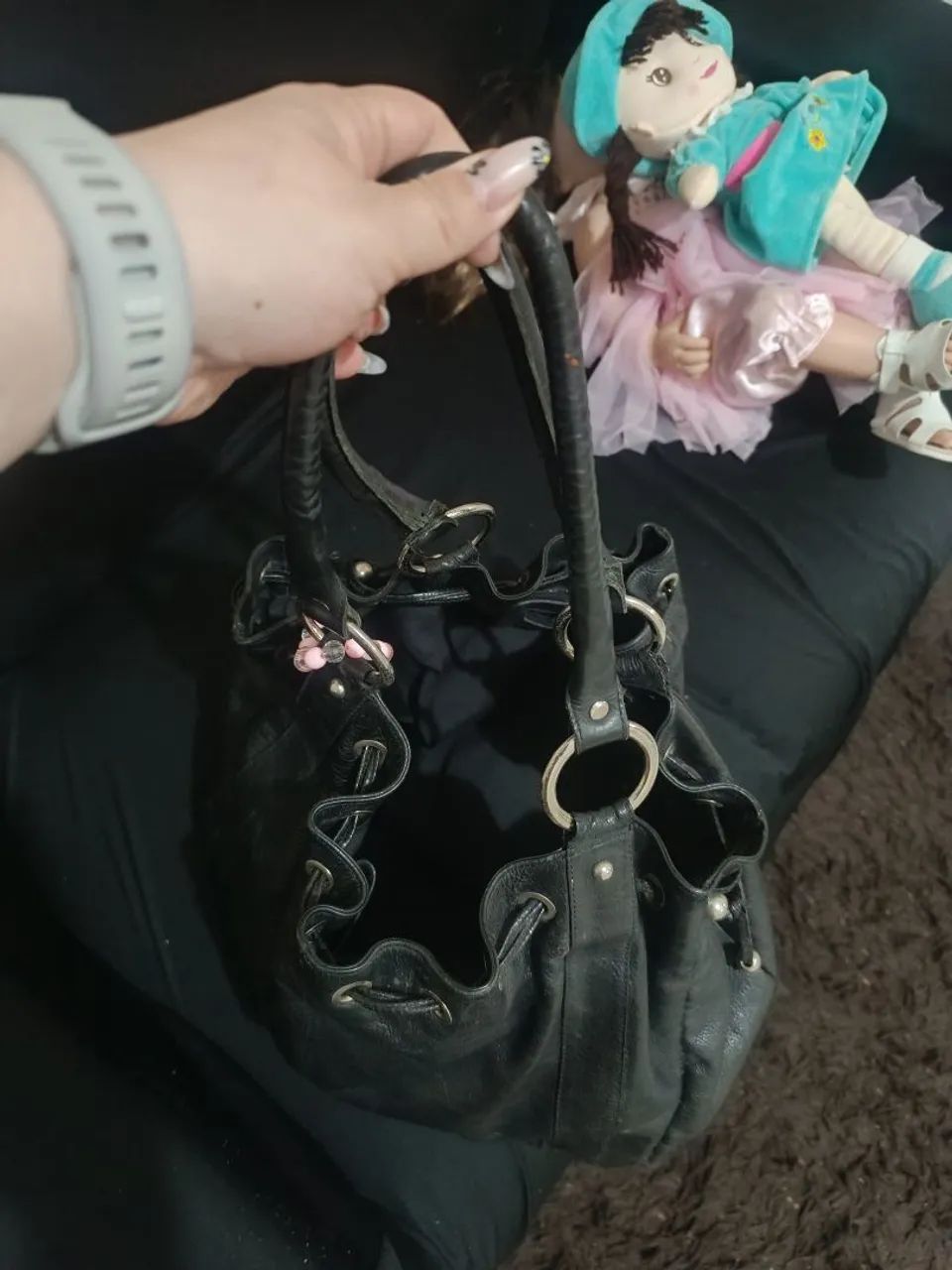 Bolsa em couro - Foto 2