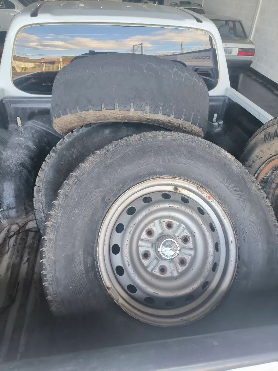 Selling 16-inch x 6-lug truck wheels.