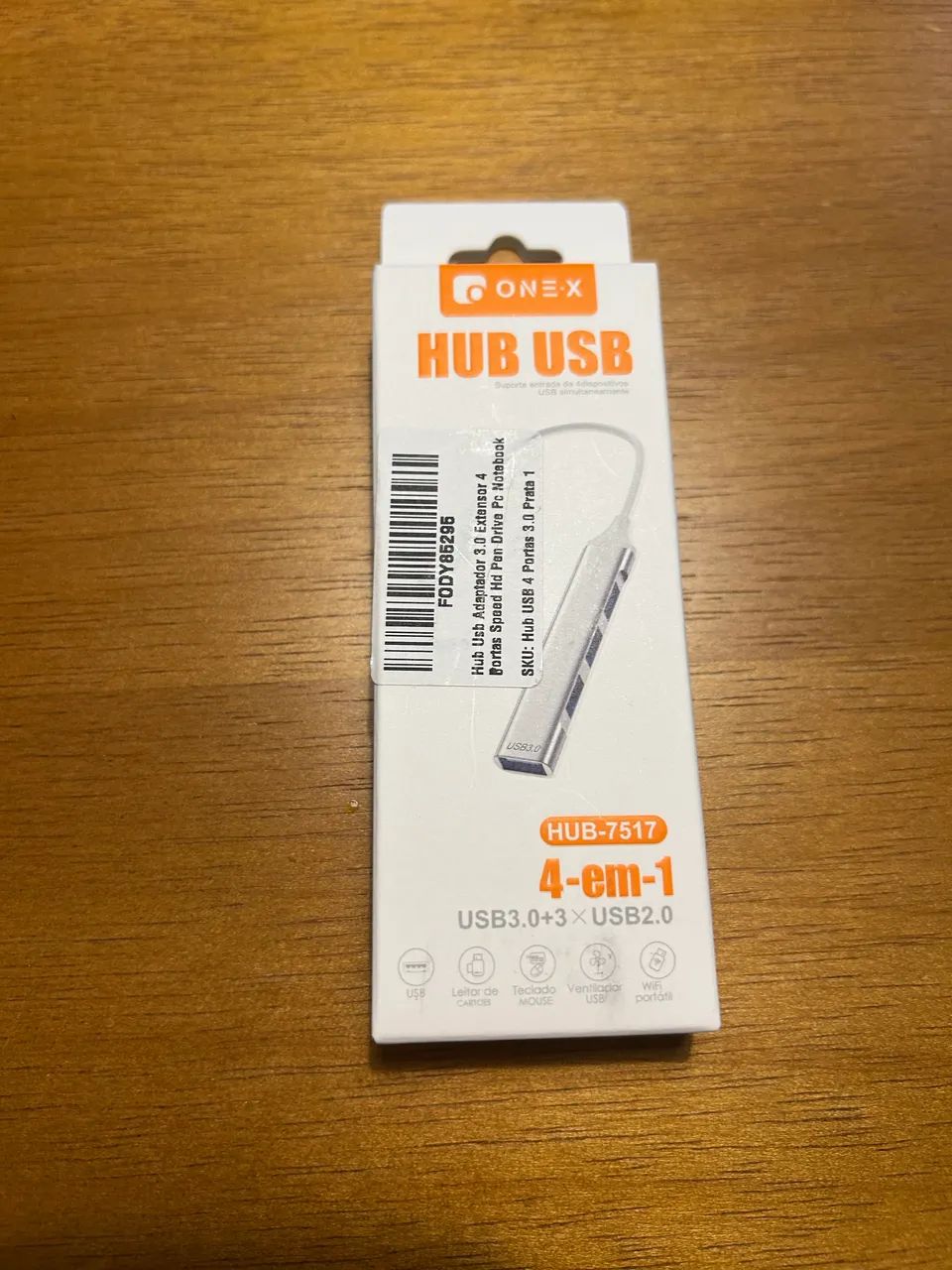 Hub USB 4 portas USB 3.0