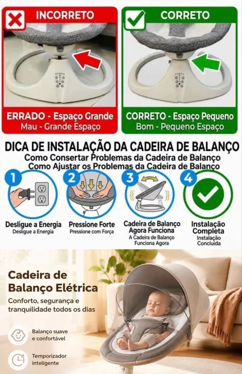 Cadeira de balanço  - Foto 2