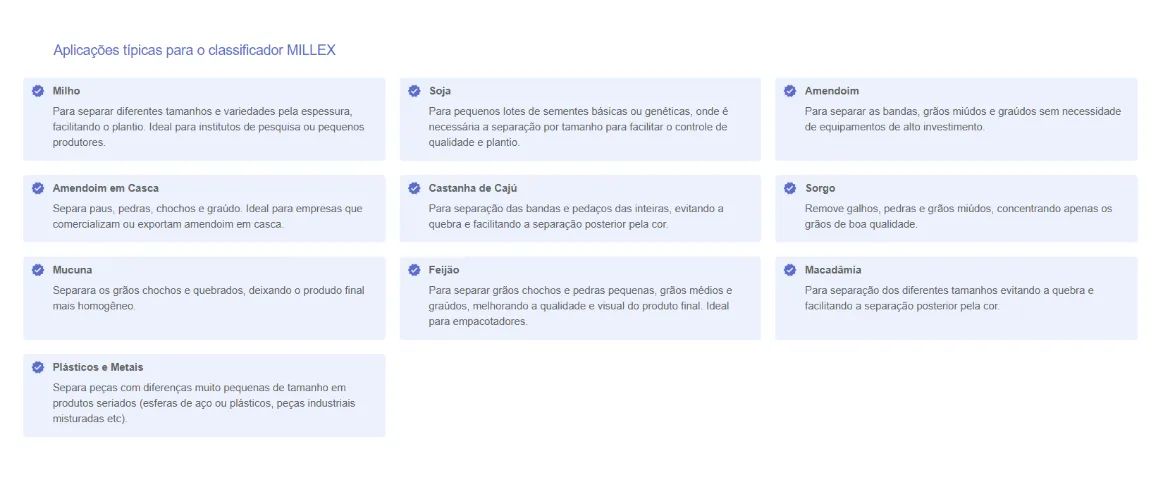 CLASSIFICADORA DE GRÃOS, SEMENTES E CEREAIS MILLEX DYKROM - Foto 5