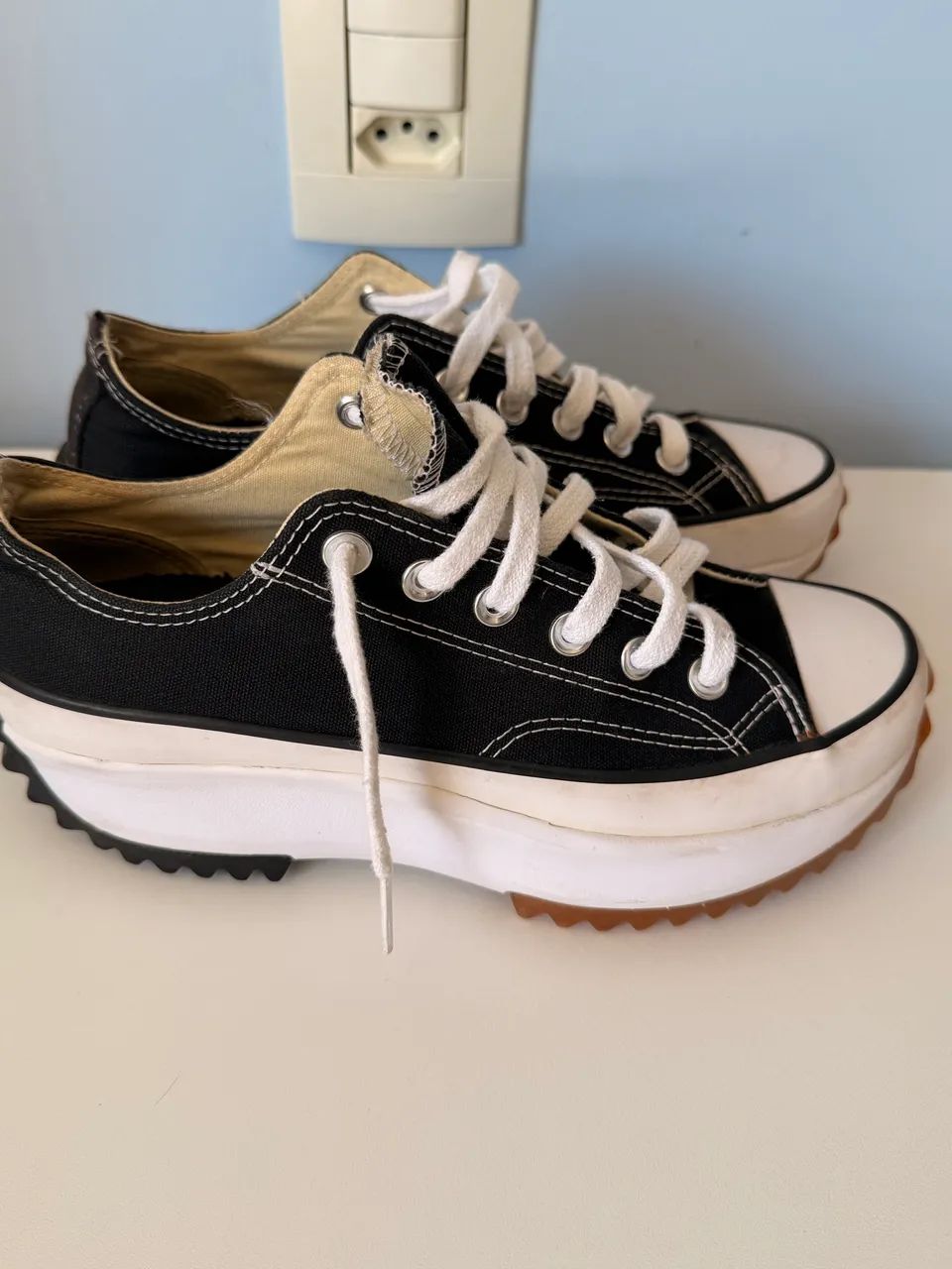 Tênis converse all star run star hike cano baixo 