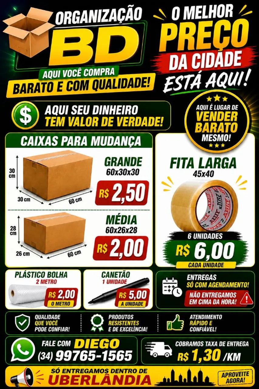 Caixa para mudanças 