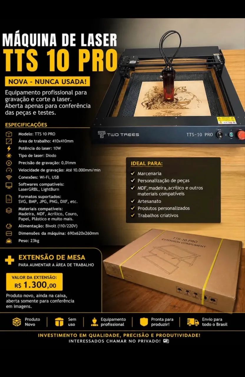 Máquina laser TTS 10w 