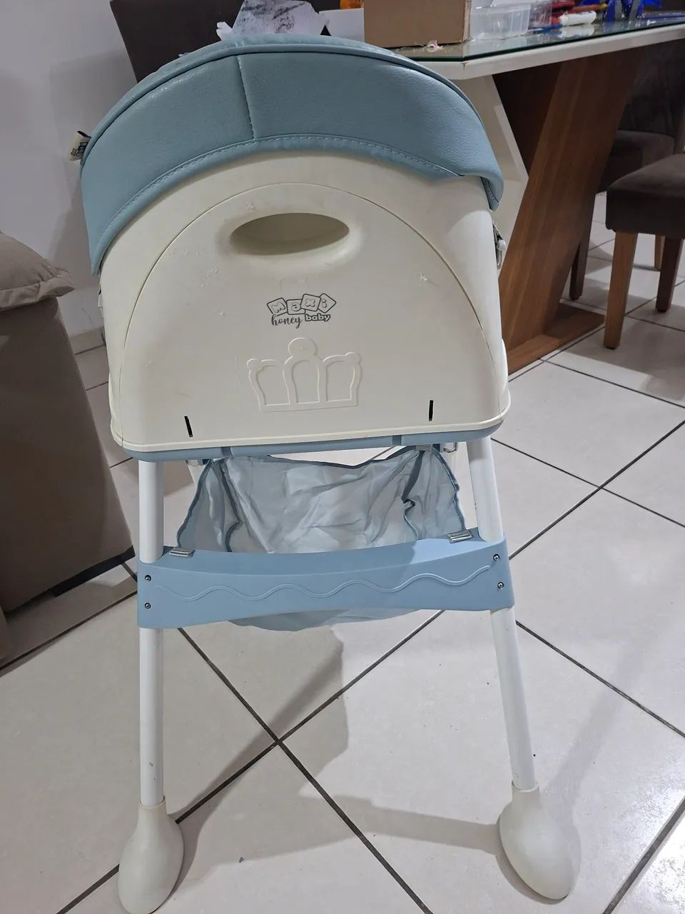 Cadeira de Alimentação Portátil Bebê Honey Maxi Baby - Azul - Foto 3