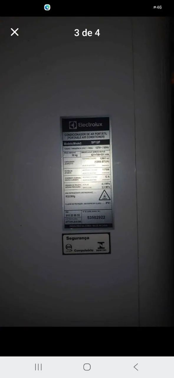 Ar condicionado Eletrolux 12.000btus 110v - Foto 3
