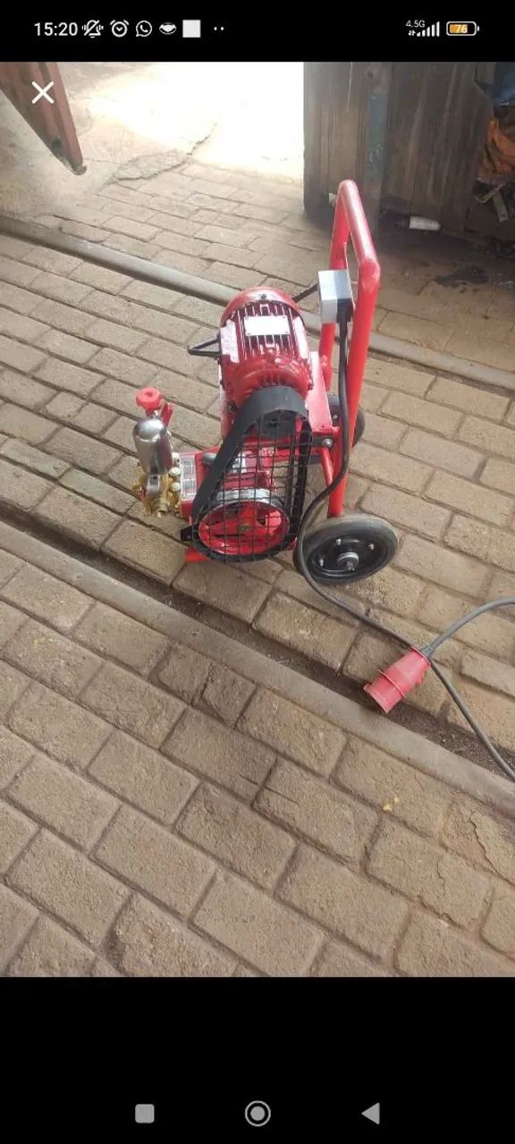 Lava jato de alta pressão trifásico+caixa de água 500litros - Foto 2