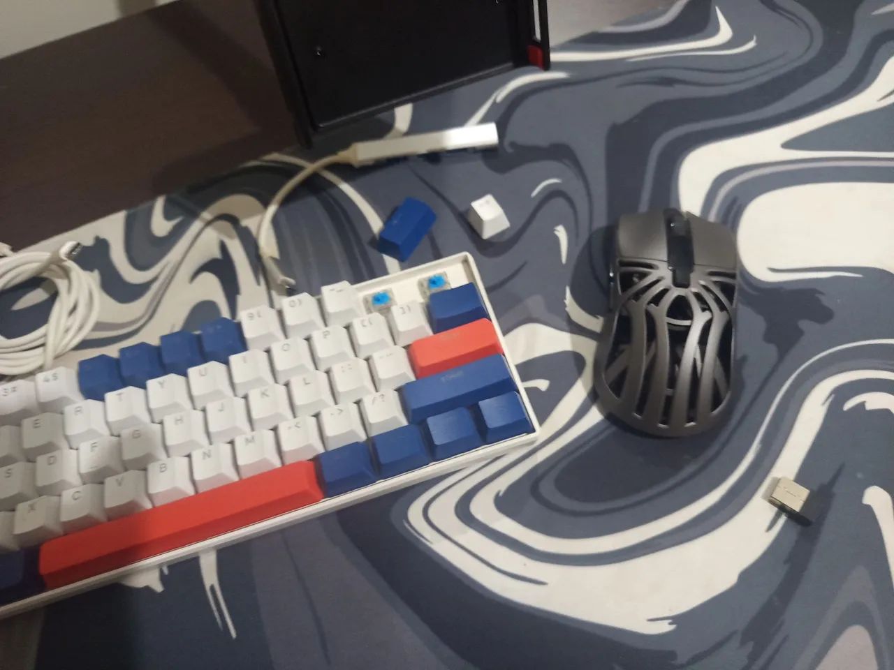 Kit de mouse teclado e mouse pad - Foto 3