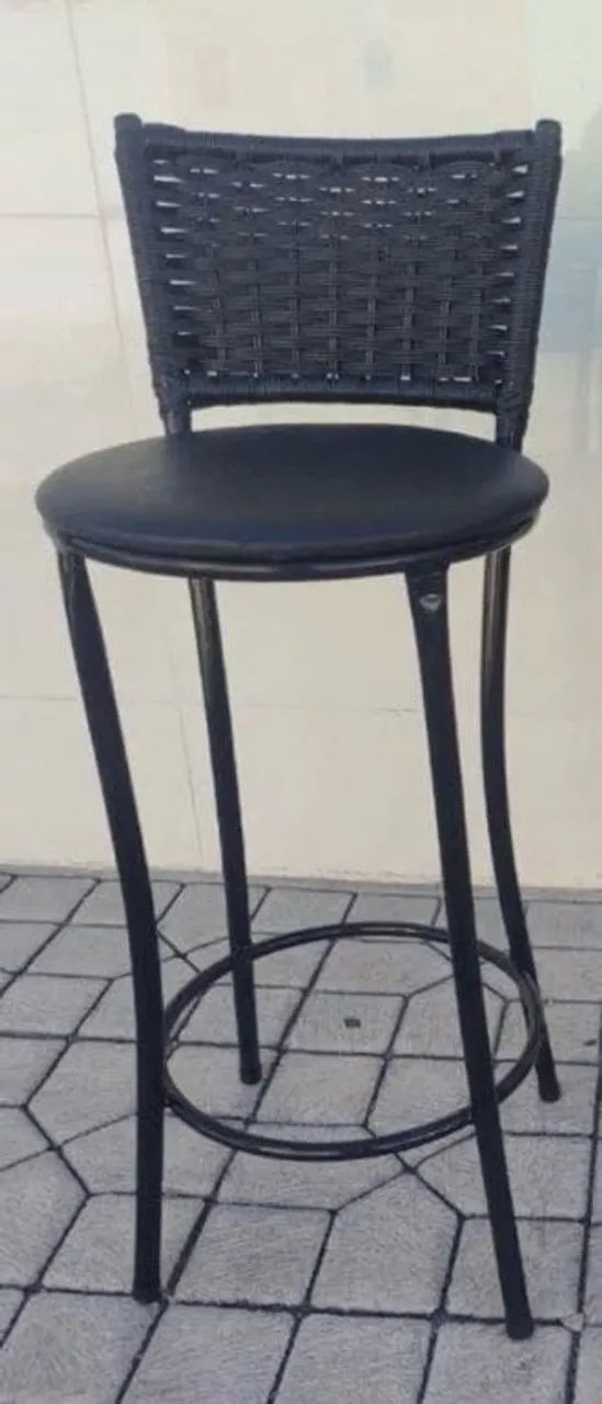 Banquetas Vime Preta unidade - Foto 2