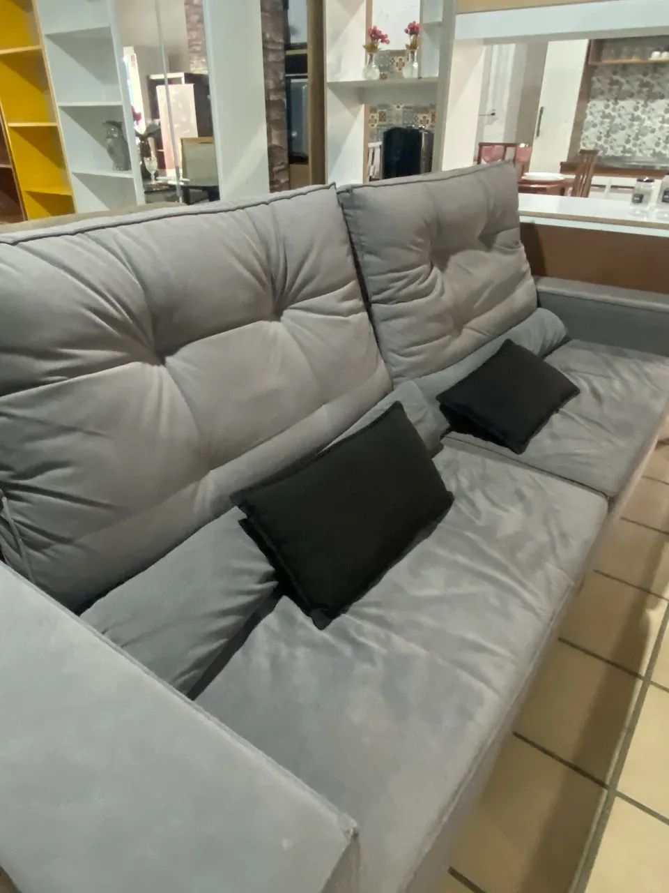 Sofá cinza 5 lugares  - Foto 3