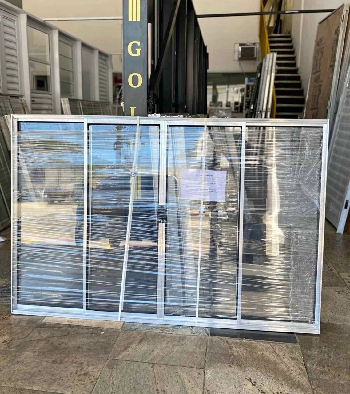 MEGA OFERTA - JANELA DE ALUMÍNIO 4F 1.00X1.50