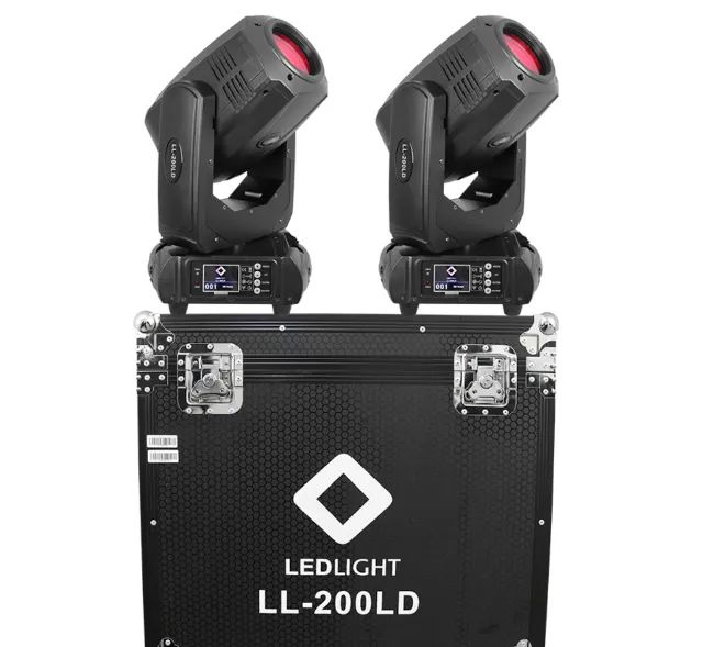 2 Moving Head Digital Profissional Ledlight LL-200LD + Flight Case