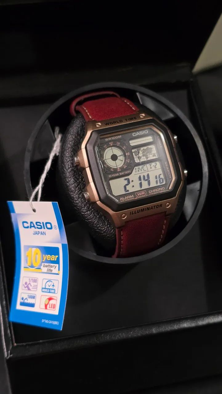 Casio Royale 007 edição pulseira de couro