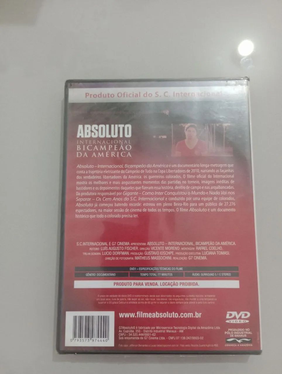 Dvd Internacional Absoluto no campeão da América  - Foto 2