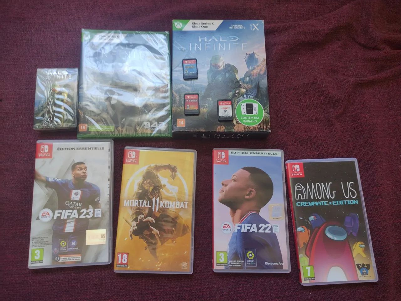 Jogos Nintendo e xbox