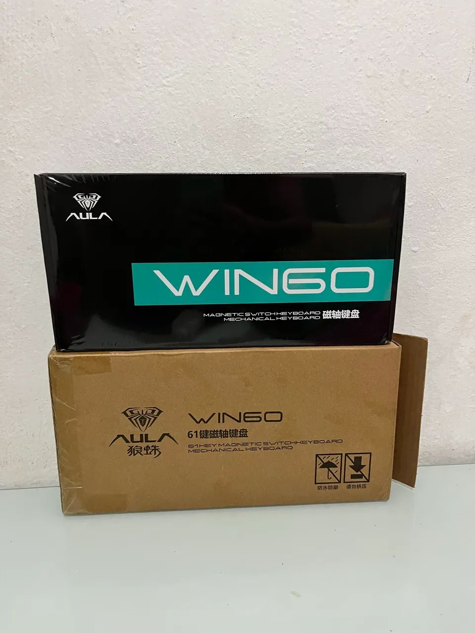 Teclado magnético AULA Win 60he 8K RGB novo lacrado