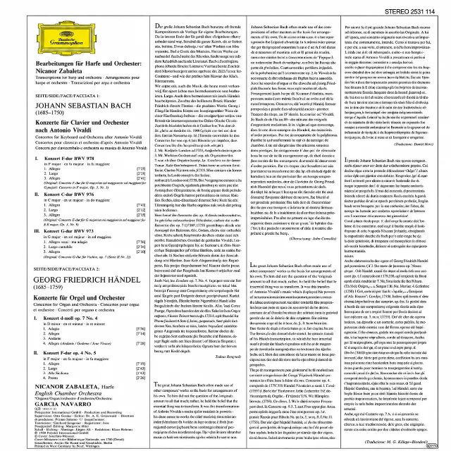 LP Importado Deutsche Grammophon Bach Händel - Foto 2